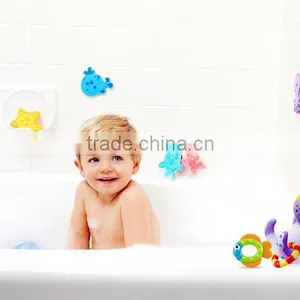 New Design Cheap Baby Bath Toy With Floating Animals /bath Toy Organizer Anima Set From ICTI Dongguan OEM&ODM Manufacturer thumbnail-2