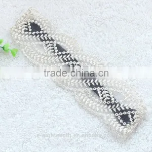 2016 Cheap Girls Hair Accessories Crocheted Lace Elastic Headband Hair Band Wide Headwraps thumbnail-4