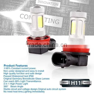 Auto Parts LED Foglight Lamp High Power 80W Led Fog Lamp H11 6000k White thumbnail-1