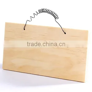 Hot Sales Wood Craft Rectangle Sign for Deco thumbnail-1