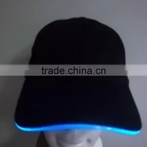 Cap With Built In Led Light Flashing Caps Fiber Optic Hats Led thumbnail-3