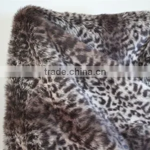2015 Fashion Leopard Grain Plush Artificial Wool Fabric thumbnail-1