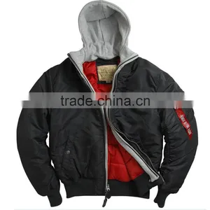 Seibertron MA-1 D-TEC Flight Jacket Navy Jacket Coat Pilot Jacket thumbnail-1