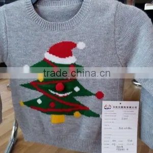 (KS016) Hot Ugly Childrens Knitting Patterns Christmas Sweater thumbnail-5