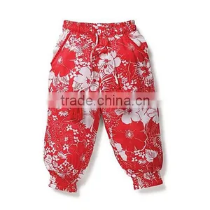 Hot Sale Breathable 100% Cotton Baby Harem Pants and Palazzo Clothes For Kids Wear thumbnail-1