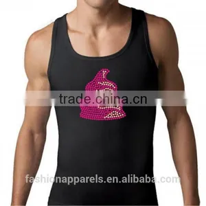 Custom Ring-Spun Rib Cotton Singlets for Men thumbnail-5