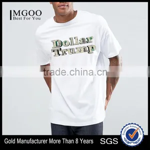 2017 Wholesale Cotton Silk Screen Printing Tshirts American Apparel Streetwear Private Label Custom Trump Photo Tees thumbnail-5