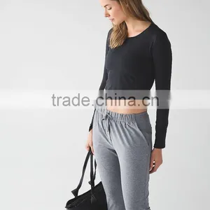 Crop Top Women Wholesale China Custom T Shirt Printing OEM T-shirt Printer Yoga Tank Top thumbnail-4