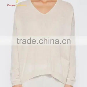 Erdos Cashmere Sweater Pullover for Women V Neck thumbnail-1
