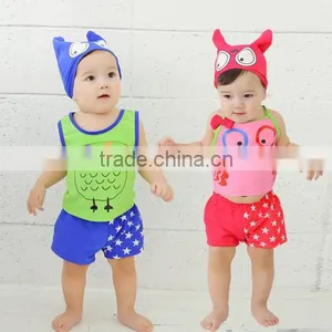 S60579B 2017 Fashion Cute Children's Swimsuit 3pcs Swimwear Sets thumbnail-1