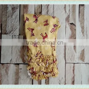 Reindeer Icing Ruffle Pants Sew Sassy Icing Legging Christmas Reindeer Icing Leggings thumbnail-1