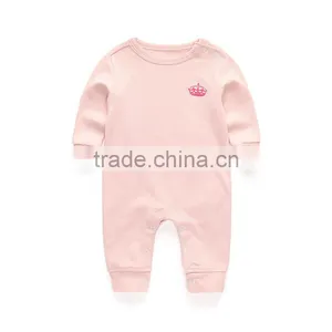 Wholesale Long Sleeve 100% Cotton Baby Romper Jumpsuit thumbnail-2