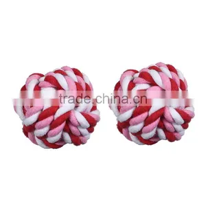 Cotton Pet Products Chew Molar Knot Toy Durable Ball Red thumbnail-3