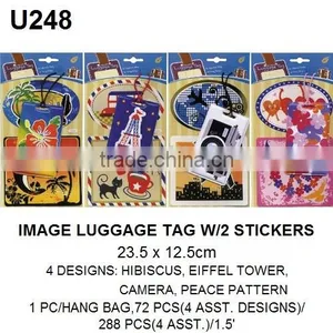Travel Necessary Cute Animal Travel Luggage Tag W/ 2 Stickers thumbnail-2