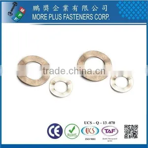 Taiwan Stainless Steel 18-8 Copper Brass Aluminum Curved Washer Curved Spring Washers Custom Curved Washers thumbnail-6