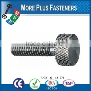 Made in Taiwan Metric Coarse Brass Round Head Metric Knob Black Oxide Stainless Steel Gibraltar Knurled Thumb Screw thumbnail-5