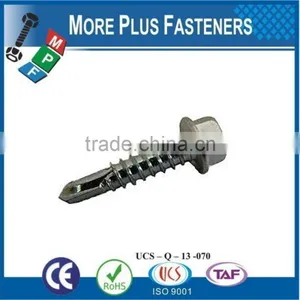 Made in Taiwan Carbon Steel Drilling Tek Screw Phillips Washer Head Tek Roofing Screw thumbnail-4