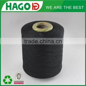 Ne6s Nm10/1 Black Standard Recycled Blended Cotton Knitted Work Yarn for Glove Manufacturer thumbnail-1