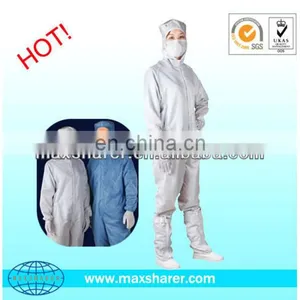 Hot Sell Anti-static 5mm Grid Polyester Esd Jumpsuit in thumbnail-3