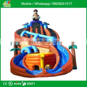 Inflatable Shipwreck Water Slide With Pool thumbnail-1