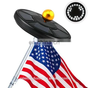 Solar Flag Pole Light,Waterproof Outdoor Auto On/ Off Flagpole Lighting Long Lasting Night Light With 26 Super Bright LED Light thumbnail-1