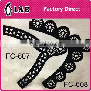 Latest Black Fabric Hollow Pattern Fashion Collar Designs thumbnail-4