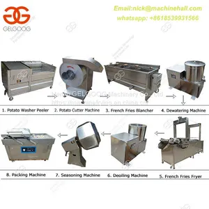 Semi-automatic French Fries Making Line|Potato Chips Making Line With Small Scale|Factory Potato Chips Making Line thumbnail-2