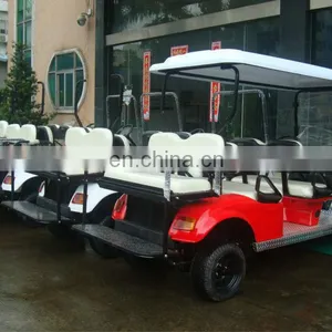Classical Design 6 Person Golf Cart Electric Passenger School Bus Whosale thumbnail-6