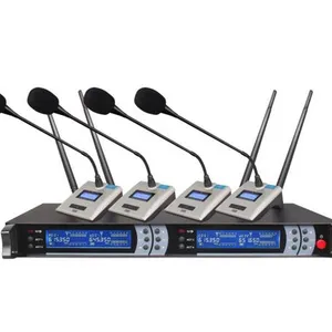 Wireless 4 Handheld/Conference/ Clip-on Microphones For Conference Room thumbnail-1