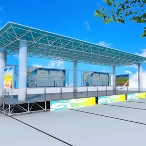 Canopy Steel Structure Hot-dip Galvanized Steel Q235 thumbnail-1