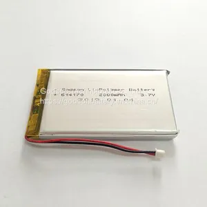 Lithium Polymer Battery 614170 2000mAh 3.7V thumbnail-1