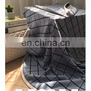 Anti Pilling 100% Cashmere Knitted Wholesale Wool Baby Children Throw Blankets Plaid thumbnail-5