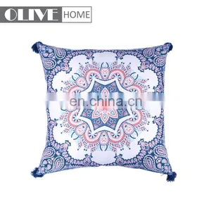 Unique Style Printed Waterproof Replacement Cushion Covers Outdoor Furniture With Tassels thumbnail-3