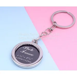 Fashion Metal Key Chains for Souvenir Gift Snap Hooks Bag Key Ring Charms Findings Couples Promotion Gifts thumbnail-2