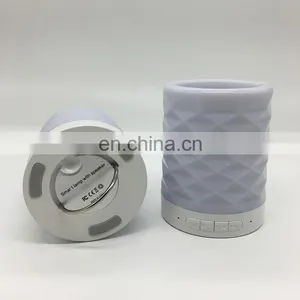 Wholesale Wireless Bluetooth Speaker Night Light Colorful Atmosphere Bluetooth Speaker Lamp thumbnail-6