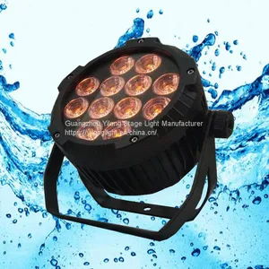 Outdoor Garden Square 12PCS 15W RGBWA+UV 6in1 Waterproof Led Project Stage Light thumbnail-1