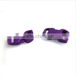12pcs 3/8" Curved Side Release Plastic Buckle for Paracord Bracelet Colorful thumbnail-2