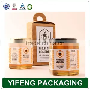 2016Creative Design High Quality Kraft Honeycomb Shape Honey Bottle Packing Box thumbnail-2