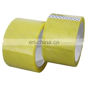 Bopp Tape Big Jumbo Roll Sealing Tape Yellow Color Packing Tape Transparent Waterproof thumbnail-5