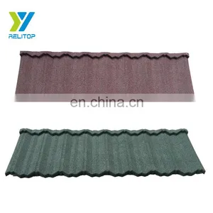 Made From China 0.5 Mm Thick Aluminum Zinc Roofing Sheet High Quality Metal Stone Coated Roof Tile thumbnail-1