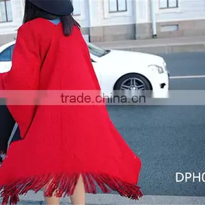 2016 Ladies Women Fashion Woven Poncho thumbnail-1