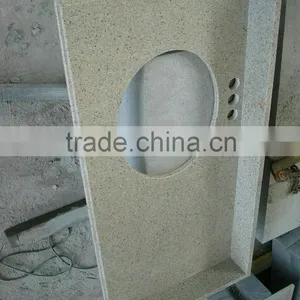 2016 New Inventions White Coarse Grain Granite Vanity Top thumbnail-5