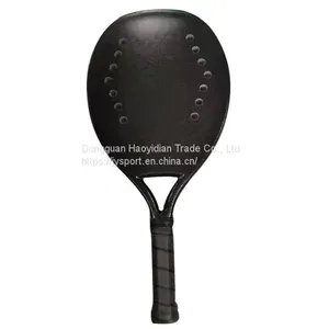 Beach Tennis Racket Carbon Fiberglass 3K 12K 18K Grit Finish OEM XSBT03 thumbnail-1