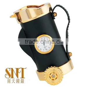 Luxury Golden Desk Clock for Corporate Gift Wholesale Gift Items Kettle thumbnail-1