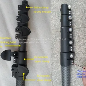 XN China Made Quick Lock Extension Pole Carbon Fiber Telescoping Pole 9ft to 65ft thumbnail-1