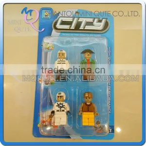 Mini Qute 4pcs/lot Intellect Boy Collection Models City Engineer Action Figure Plastic Building Block Educational Toy NO.25792B thumbnail-1