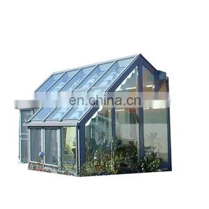 JYD Sunshade System Sunroom Roof Glass House For Garden Aluminum Alloy Frame thumbnail-1