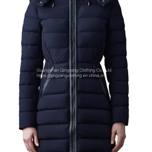 2023 NEW CUSTOM WOMEN BELTED WINTER PARKA OVERCOATS PLUS SIZE WOMEN DOWN PADDED PUFFER JACKETS thumbnail-1