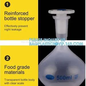 Chemistry Laboratory 10ml 50ml 100ml 250ml 500ml 1000ml PP Plastic Volumetric Flasks, Lab Use 10ml 50ml 100ml 250ml 500ml 1000ml Plastic Volumetric Measuring Flask thumbnail-5