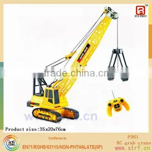 RC Plastic Toy 10 Channels Grab Crane Truck thumbnail-1